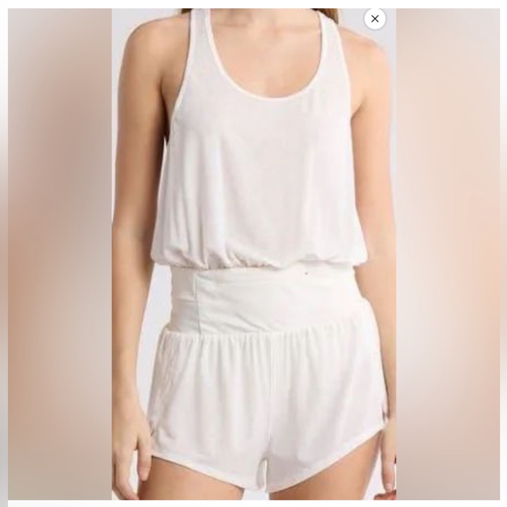 NWT Free People Light as Air Runsie Racerback Romper